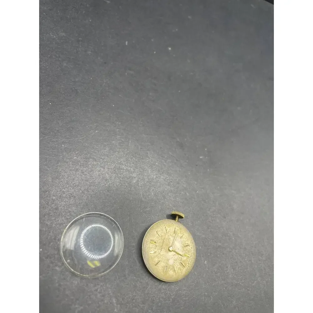 Girard Perregaux Vintage Watch Movement Dial Loose Crystal Stem Parts Repair